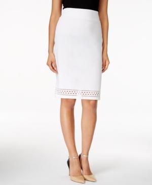 Miraclesuit Laser-cutout Pencil Skirt