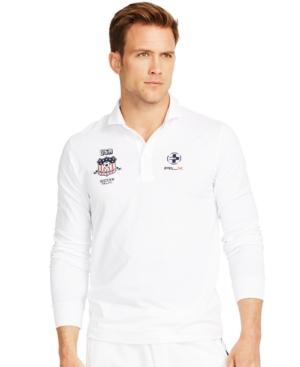 Polo Ralph Lauren Usa Pima-blend "rlx" Polo Shirt
