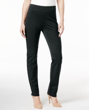 Charter Club Solid Ponte Cambridge Slim Leg Pull On Pant, Only At Macy's