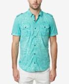 Buffalo David Bitton Men's Silaky Graphic-print Cotton Shirt