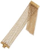 Lucky Brand Gold-tone Mesh Chain Flex Bracelet