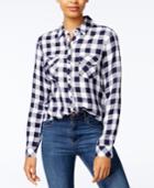 Maison Jules Check-print Shirt, Created For Macy's
