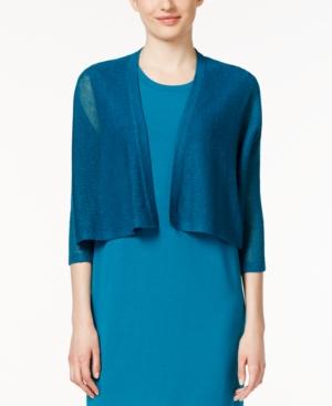 Eileen Fisher Linen Cropped Cardigan