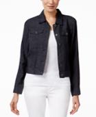 Eileen Fisher Cropped Chambray Denim Jacket