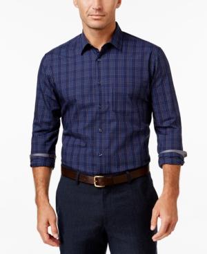 Tasso Elba Men's Multi-plaid Long-sleeve Shirt, Classic Fit