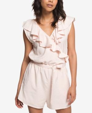 Roxy Cool Your Heart Juniors' Ruffled Surplice Romper