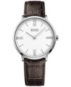 Boss Hugo Boss Men's Jackson Brown Leather Strap Watch 40mm 1513373