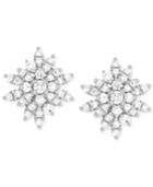 Wrapped In Love Diamond Starburst Stud Earrings (1 Ct. T.w.) In 14k White Gold