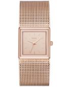 Dkny Women's Stonewall Rose Gold-tone Stainless Steel Mesh Bracelet Watch 25mm Ny2564