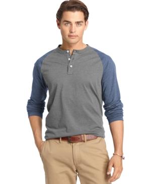 Izod Long-sleeve Henley Shirt