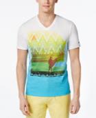 Tommy Hilfiger Men's Point Break Graphic-print V-neck T-shirt