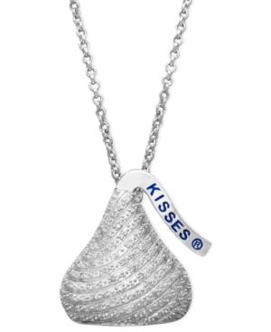 Sterling Silver Hershey's Kiss Necklace, Diamond Pendant (1/4 Ct. T.w.)