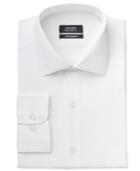 Alfani Men's Classic/regular Fit Performance Stretch Easy-care White Twill Textured Dress Shirt, Created For Macy's