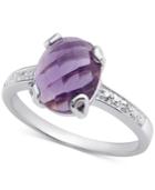 Amethyst (2-3/8 Ct. T.w.) & Diamond Accent Ring In Sterling Silver
