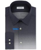 Calvin Klein Men's Slim-fit Four-way Stretch Navy Dress Shirt