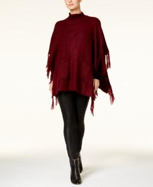 Steve Madden Patch Of Me Fringe Pocket Poncho