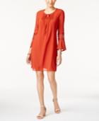 Ny Collection Petite Bell-sleeve Peasant Dress