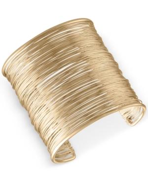 Rachel Rachel Roy Gold-tone Wire Cuff Bracelet