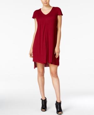 Kensie Flutter-sleeve Asymmetrical-hem Dress