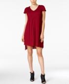 Kensie Flutter-sleeve Asymmetrical-hem Dress