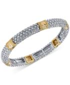 2028 Two-tone Textured Stretch Bracelet, A Macy's Exclusive Style