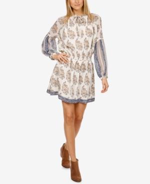Lucky Brand Mixed-print Peasant Dress