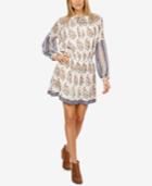 Lucky Brand Mixed-print Peasant Dress