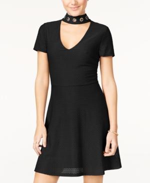 Material Girl Juniors' Embellished Fit & Flare Dress, Only At Macy's