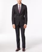 Kenneth Cole Reaction Slim-fit Gray Blue-striped Suit