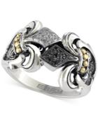 Balissima By Effy Black And White Diamond Ring (1/10 Ct. T.w.) In 18k Gold And Sterling Silver