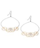 Sis By Simone I Smith 18k Gold And Platinum Over Sterling Silver Earrings, Music Scroll Drop Earrings