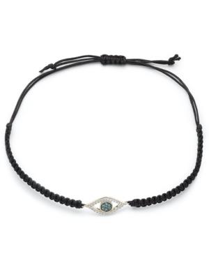 Wrapped Diamond Evil Eye Parachute Cord Bracelet (1/6 Ct. T.w.) In Yellora