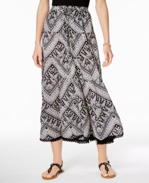Ny Collection Drawstring Maxi Skirt