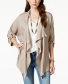 American Rag Waterfall-front Roll-tab Jacket, Only At Macy's