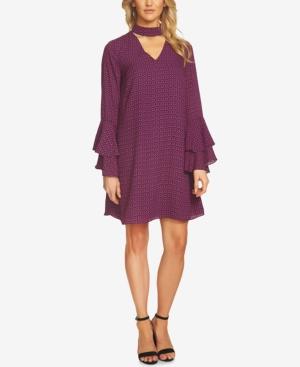 Cece Ruffled Choker Dress