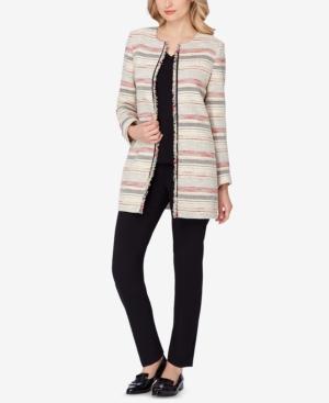 Tahari Asl Striped Topper Jacket