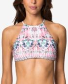 O'neill Starlis High-neck Macrame-back Halter Bikini Top Women's Swimsuit