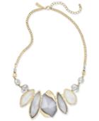 Inc International Concepts Gold-tone White Stone Statement Necklace, Only At Macy's