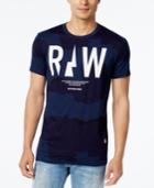 Gstar Men's Raw Camouflage Mesh-logo T-shirt