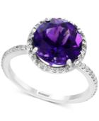 Final Call By Effy Amethyst (2-7/8 Ct. T.w.) & Diamond (1/4 Ct. T.w.) Ring In Sterling Silver