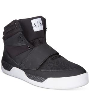 Armani Exchange Men's Velcro Hightop Sneakers Men's Shoes