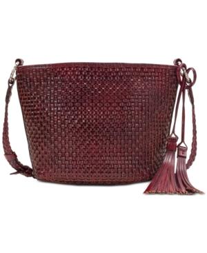 Patricia Nash Banyoles Woven Leather Crossbody
