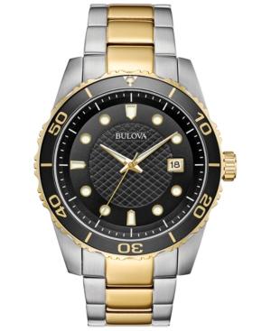 Bulova Men's Sport Two-tone Stainless Steel Bracelet Watch 43mm