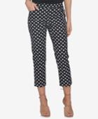 Cece Dot-print Cropped Pants