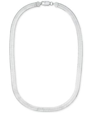 Giani Bernini Herringbone Link Necklace In Sterling Silver, Only At Macy's