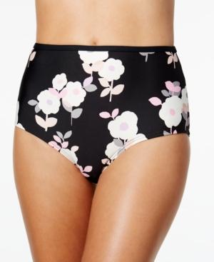 Kate Spade New York Floral-print High-waist Bikini Bottoms Women's Swimsuit
