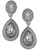 Carolee Earrings, Crystal Drop