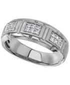 Men's Diamond Band (1/4 Ct. T.w.) In 10k White Gold