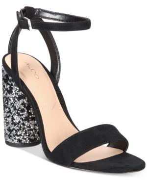 Aldo Rossena Cylinder-heel Dress Sandals Women's Shoes