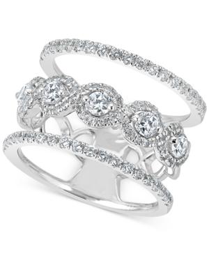 Diamond Stack-look Ring (1-1/4 Ct. T.w.) In 14k White Gold